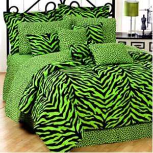  Lime Green And Black Zebra Oblong Pillow By Kimlor