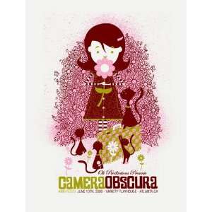  Camera Obscura Concert Poster by Methane Studios 