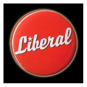  Liberal button with pin back 