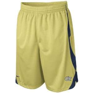  Nike Georgia Tech Yellow Jackets Gold Durasheen Shorts 