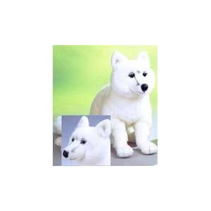   Realistic 12 Inch Stuffed Arctic Fox Plush Animal By SOS Toys & Games
