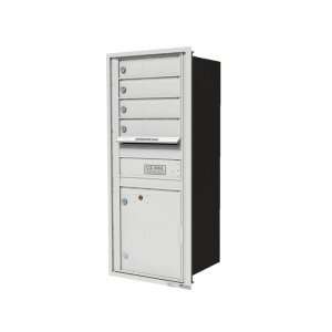 versatile™ 4C Horizontal Cluster Mailboxes in White   Rear Loading  