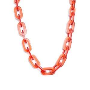  Trendy Orange Link Necklace Jewelry