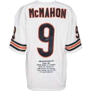  Jim McMahon Autographed Jersey  Details Embroidered 