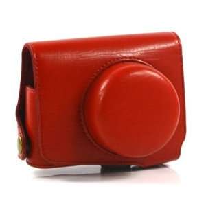  Red / PU Leather Camera Case for Nikon 1 J1 (1902 1 