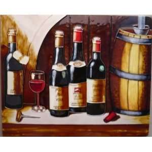    Winery Wine Bottles & Glasses & Barrels (AD 0539)