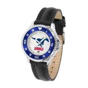Southern Methodist Mustangs SMU NCAA Womens Leather Wrist Watch 
