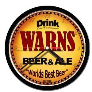  WARNS beer and ale cerveza wall clock 