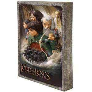   Rings Fellowship of the Ring 3D Movie Poster Sculpture Toys & Games
