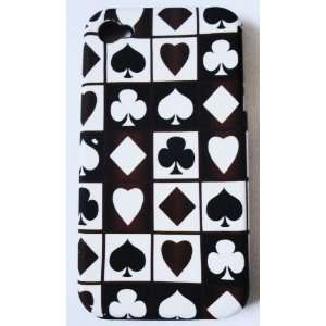  Apple Iphone 4 4S Twin Protection Card Design Black 