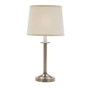   Lamp in Brushed Steel with Hardback Shade   1062