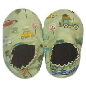  Soft Flannel Retro Cars Baby Slippers 6 9 mos Baby