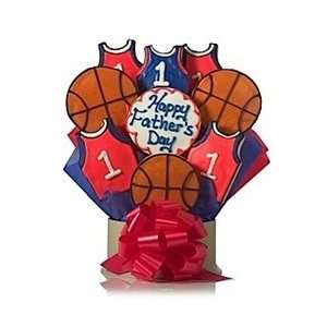 Fathers Day Basketball Cookie Bouquet  Grocery & Gourmet 