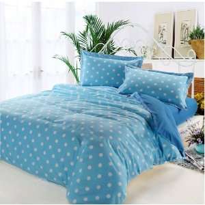  New bedding blue sweet princess style is pure and fresh 