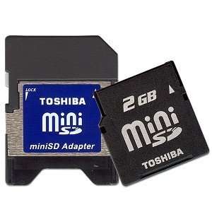  Toshiba 2GB MiniSD Memory Card with Adapter