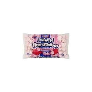 Kraft Jet puffed Heartmallows Strawberry Flavored Marshmallows 8 Oz 