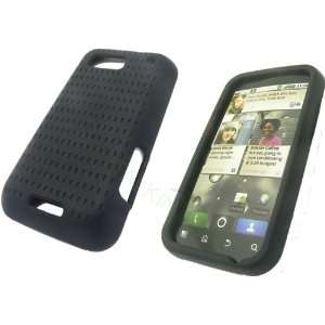  Motorola Defy MB525 Black Perforated Skin Cell Phones 