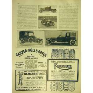  Motor Car Talbot Bedford Rolls Royce Advert Print 1911 