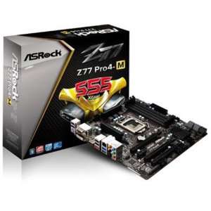  ASRock Z77 Pro4 M LGA 1155 Intel Z77 HDMI SATA 6Gb/s USB 3 