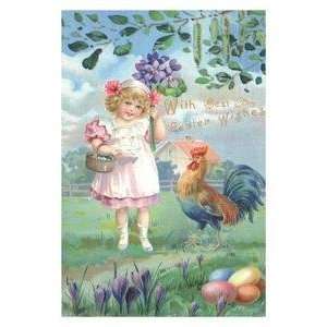  Vintage Art Easter Flowers   10930 0