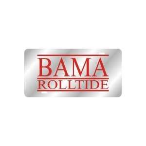  License Plate   BAMA ROLLTIDE BAR SILVER 00/RED 03 Sports 
