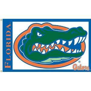 NCAA Florida Gators 3 by 5 Foot Flag Gator Head with White Background 