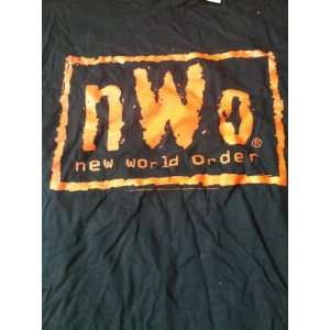  NWO Orange Logo T Shirt Size Large 