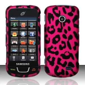 For Samsung T528g (StraightTalk) Rubberized Pink Leopard Design Snap 