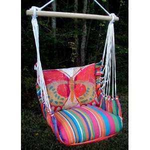  Le Jardin Paper Butterfly Hammock Chair Swing Set Patio 