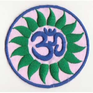  Om Mantra Nepal Symbol Embroidered Iron on Patch L18 Arts 