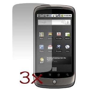   Screen Protector Shield  3 Packs For HTC Google Nexus One 1 Cell Phone