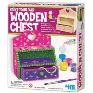    Paint Your Own Wooden Chest Kit 4m Project Kits Toys & Games