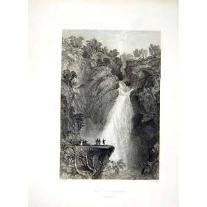  1838 Scotland Fall Foyers Inverness Shire River Trees 