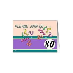  Please Join Us   80th Birthday Card Toys & Games