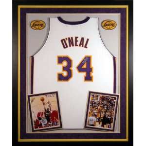  Shaquille ONeal LA Lakers Deluxe Framed Autographed 