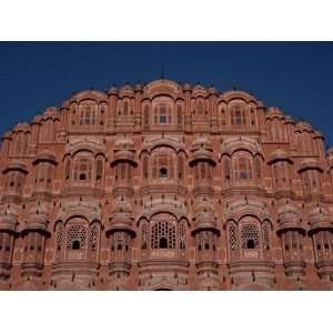  Detail of the Facade of the Palace of the Winds, Jaipur 