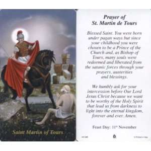   St. Martin de Tours   100 pack Paper Holy Cards (Religious Art HC MB
