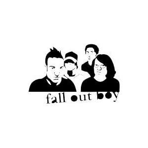  FALL OUT BOY BAND WHITE LOGO DECAL STICKER Everything 