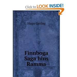 Finnboga Saga hins Ramma Hugo Gering  Books