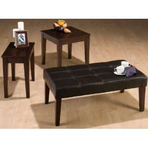 Jofran Samuelson Collection 103   3 Pack Tufted Ottoman Coffee Table 