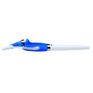  Yoropen Superior Pen, White with Blue Grip, Blue Ink (Pack 