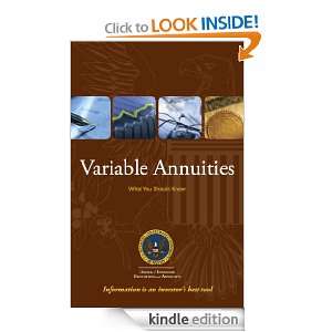 Variable Annuities What You Should Know Office of Investor Education 