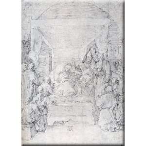  The Death Of The Virgin 21x30 Streched Canvas Art by Durer 