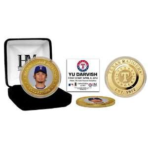  Yu Darvish Texas Rangers Gold Coin