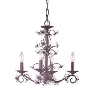  Abbie Collection Hand Cut Crystal Chandelier SIZE W18 X 