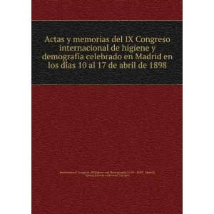   abril de 1898 Spain),Salcedo y Ginestal, Enrique International