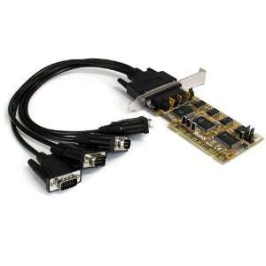  4 Port PCI Dual Profile RS232 Powered Serial Adapter Card 