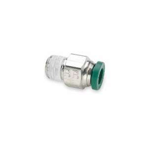  PARKER W68PLP 5/32 2 Male Connector,NP Brass,5/32 In,PK 10 