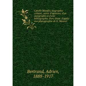   une photographie de H. Manuel Adrien, 1888 1917 Bertrand Books
