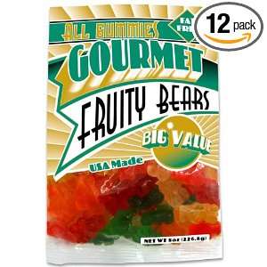 Albanese Fruity 6 flavor Bears, 7 Ounce (Pack of 12)  